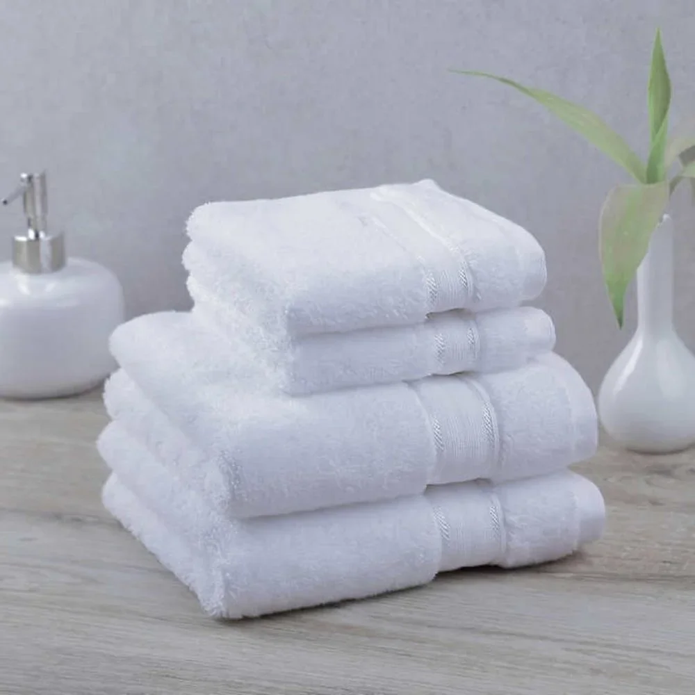 Purely Indulgent 4-piece Egyptian Cotton Hand Towel and Washcloth Set, NWT